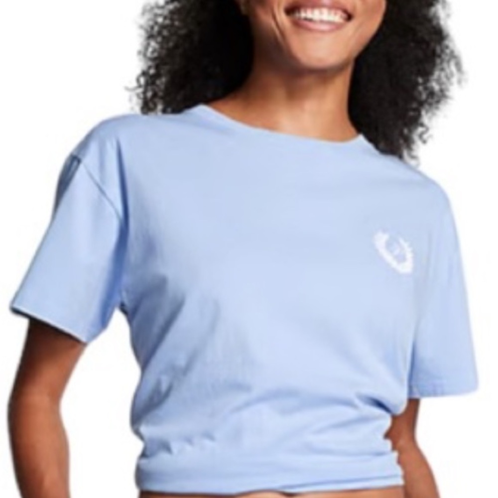 VS PINK HARBOR BLUE TEE SHIRT ONLY SHORT SLEEVE